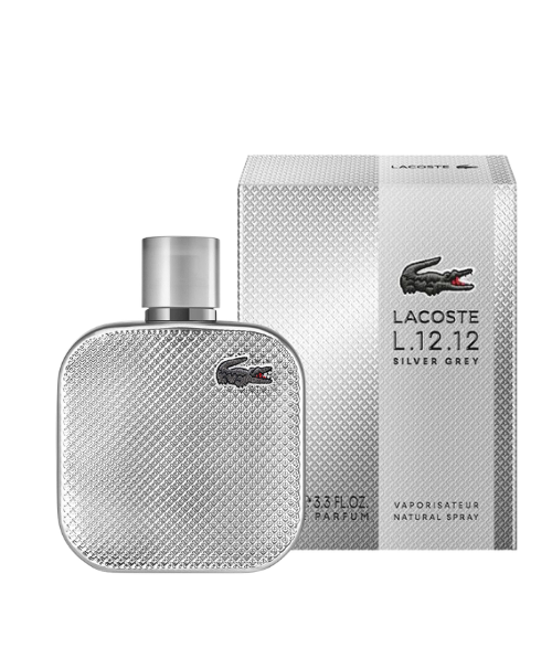 LACOSTE L.12.12 SILVER GREY HOMBRE