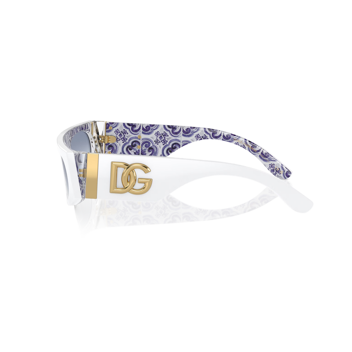 GAFAS DOLCE GABBANA DG4411 WHITE ON BLUE MAIOLICA GRADIENT BLUE DAMA