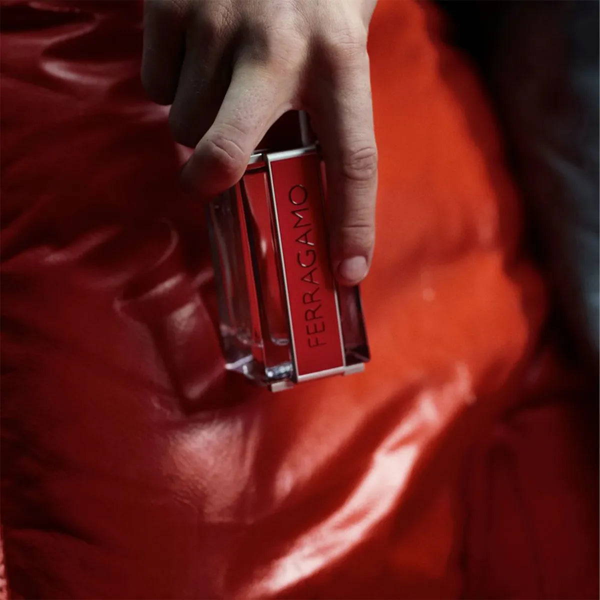 SALVATORE FERRAGAMO RED LEATHER HOMBRE
