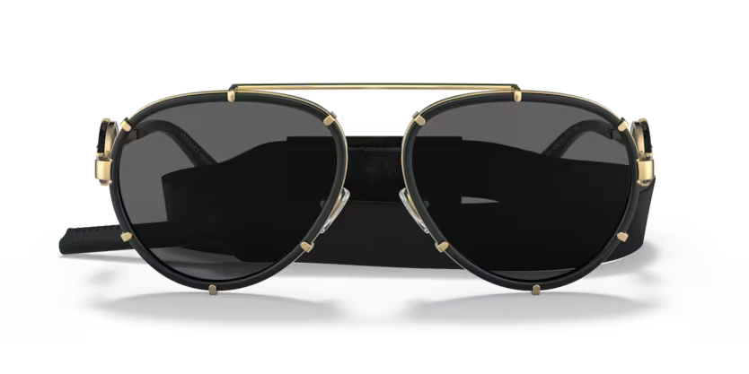 GAFAS VERSACE VE2232 BLACK DARK GREY	HOMBRE