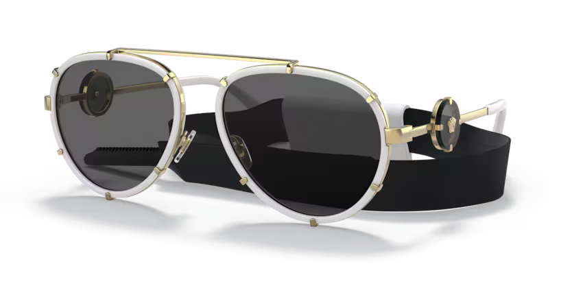 GAFAS VERSACE VE2232 WHITE DARK GREY	HOMBRE