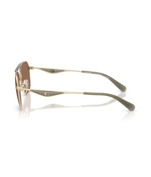 GAFAS COACH HC7178 CAE80 SATIN LIGTH GOLD/OLIVE GREEN HOMBRE