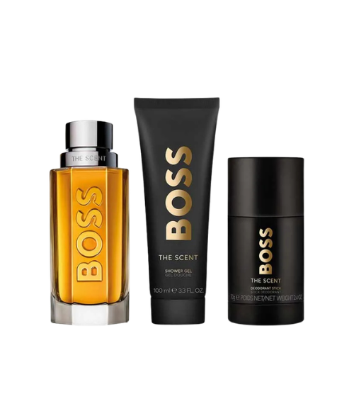 SET HUGO BOSS THE SCENT HOMBRE