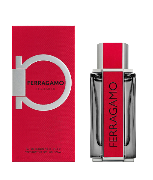 SALVATORE FERRAGAMO RED LEATHER HOMBRE