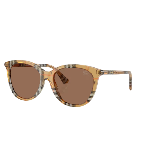 GAFAS BURBERRY BE4455 CHECK SAND/DARK BROWN DAMA