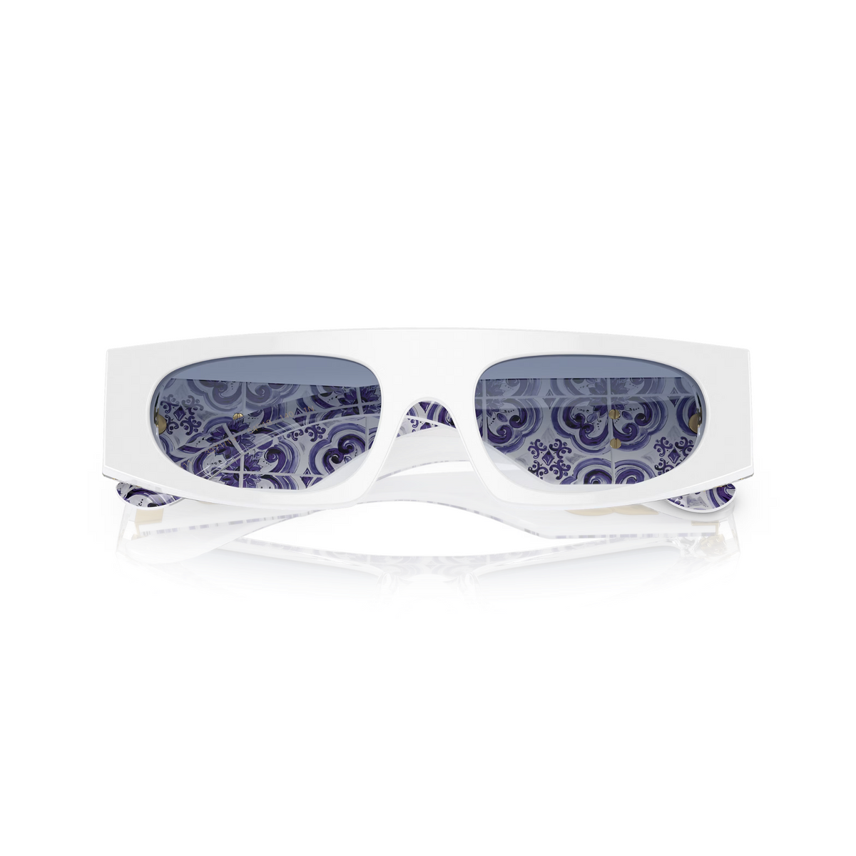 GAFAS DOLCE GABBANA DG4411 WHITE ON BLUE MAIOLICA GRADIENT BLUE DAMA