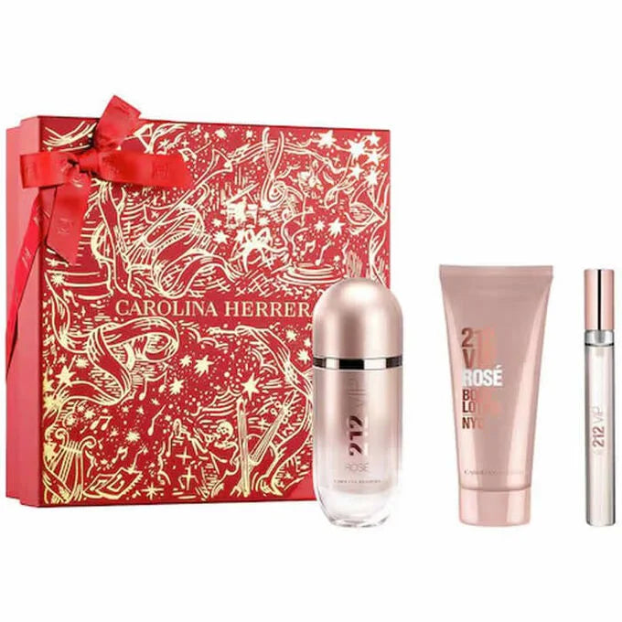 SET CAROLINA HERRERA 212 VIP ROSÉ DAMA EDICIÓN NAVIDAD