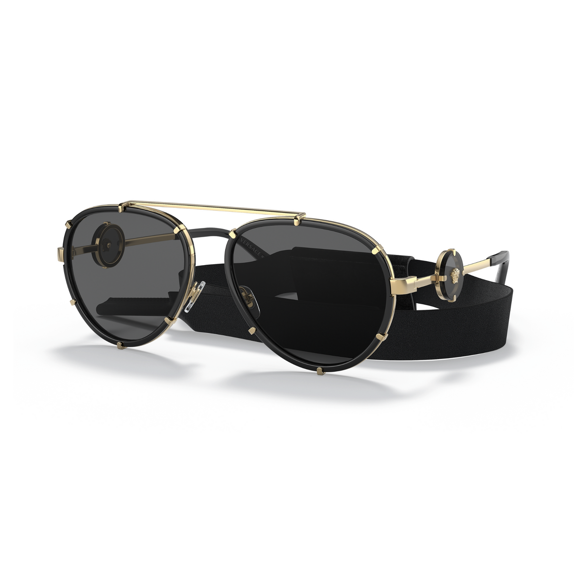 GAFAS VERSACE VE2232 BLACK DARK GREY	HOMBRE