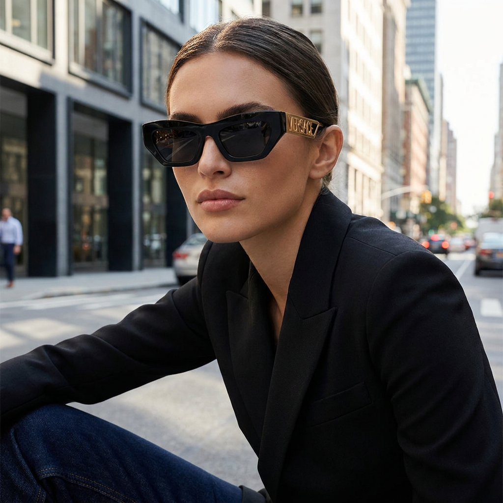 GAFAS VERSACE VE4432U BLACK DARK GREY DAMA